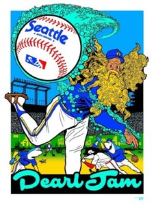 2018 Pearl Jam Seattle Safeco Home Shows Screen Printed Concert Poster Ames Bros