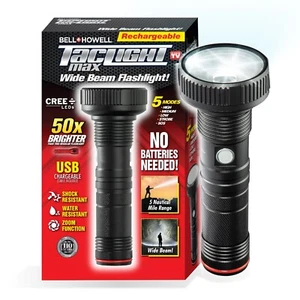 Bell + Howell Taclight Max Ultra High-Powered Handheld Rechargeable Flashlight - Picture 1 of 7