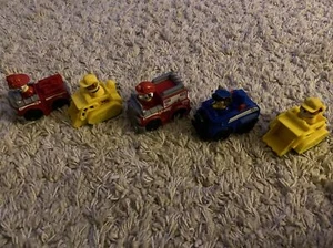 Nickelodeon PAW PATROL RACERS Rubble Chase Marshall Police Fire Truck Vehicle 5 - Picture 1 of 7
