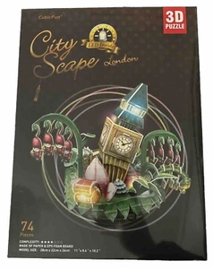 Cubicfun 3D Puzzle London City Scape Series With LED Lightning 74 Pcs - Picture 1 of 2