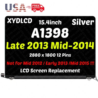 for MacBook Pro Retina 15.4" A1398 Mid 2014 MGXC2 MGXA2 LCD Complete Assembly - Image 1 of 4