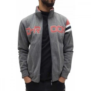 D-Rock Men’s Zip Up Track Jacket Designer Style - Urban Fleece Streetwear Look - Picture 1 of 3