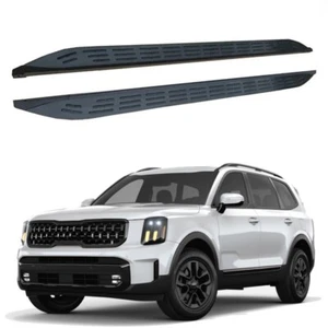 Barra de pedal de escalón lateral fija de 2 piezas para KIA Telluride 2020-2024 - Imagen 1 de 6