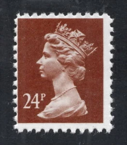 X969 Sorte. 24p Kastanie Fälschungsfehler. Fein unmontiert postfrisch. - Bild 1 von 1