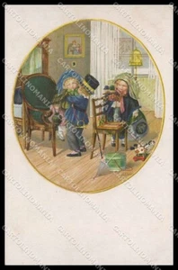 Illustratori Artista Firmado Pauli Ebner Niños M M 1228 DESGASTADO pc ZG6655 - Imagen 1 de 2