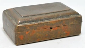 Antike Messing Kum Kum Pulver Tika Dose Original Alt Handarbeit Gravur - Bild 1 von 10