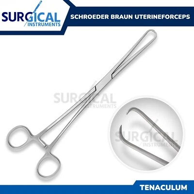 SURGINSTRUMENTS Tenaculum Forceps 10" - Surgical Medical OB/GYN Veterinary Instruments German GR