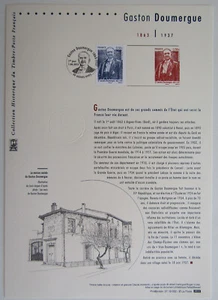 Document Philatélique 1er Jour : 32 2013 - Gaston Doumergue Politique - Imagen 1 de 1