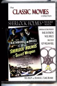SHERLOCK HOLMES AND THE SECRET WEAPON DVD Thriller & Mystery BASIL RATHBONE - Foto 1 di 8