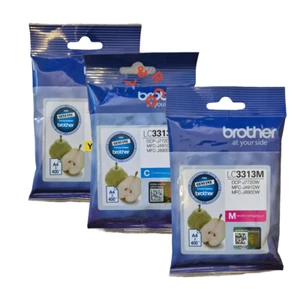 Genuine Brother LC3313 Ink Cartridges for MFC-J491DW DCP-J772DW MFC-J890DW - Picture 1 of 5