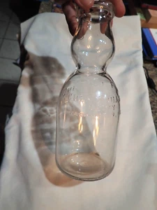 Vintage Milchflasche mit Sahnedeckel Quartgröße Chevy Chase Dairy - Bild 1 von 5