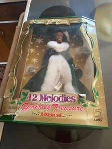 Vintage Lucky Fashion Corner Holiday Treasure 12 Melodies Musical Doll New N Box - Picture 1 of 10