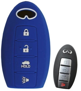 Key Cover Keyless Entry Remote Fob Rubber fits Infiniti Q60 Q50 QX56 M35 G35 FX  - Picture 1 of 1