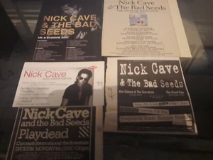 NICK CAVE - LIVE TOUR DATES 2017 2004 1999 1984 1994 original advert / magnet - Imagen 1 de 6