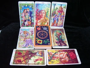 BRAND NEW ~ COLORFUL WHEEL OF THE YEAR TAROT CARDS ORACLE FOR SEEKING GUIDANCE - Picture 1 of 11