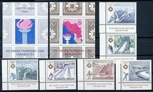 👉 YUGOSLAVIA 1983 OLYMPIC GAMES SARAJEVO + 2 S/S MNH SPORTS, SKIING - Picture 1 of 1
