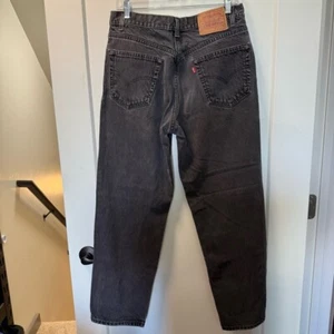 Etiqueta de papel Levis 501 vintage para hombre pierna recta relajada lavado negro 34x30 - Imagen 1 de 6
