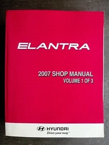 2007 HYUNDAI " ELANTRA " Genuine FACTORY SHOP / REPAIR MANUAL - volume 1 - RARE - Picture 1 of 12