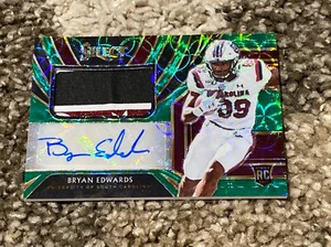 2020 Panini Chronicles Select Bryan Edwards Green Scope Prizm RPA Patch Auto /49 - Picture 1 of 7