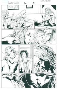 Avengers Initiative #20 pg 18 SKRULL BIRTH INKED PAGE Kurth Hennessy - Picture 1 of 1