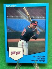 1989 ProCards Minor League #235 Pete Dalena Colorado Springs Sky Sox Indians