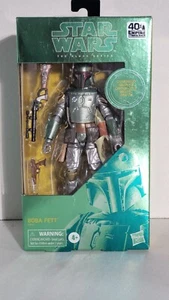 Star Wars Modellino Boba Fett 6" Serie Nera Carbonizzato 40° Ann. - Foto 1 di 6