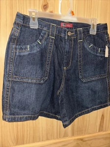 Faded Glory Ladies Size 12 Cotton Denim Four Pocket Blue Jean Shorts -nwt - Picture 1 of 3