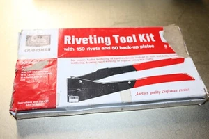 Sears Craftsman Riveting Tool Kit complete w/ rivets GORGEOUS CONDITION - Picture 1 of 3