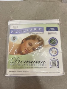 Protect-A-Bed Premium Baumwollfrottee wasserdichter Matratzenschutz - King - Bild 1 von 6
