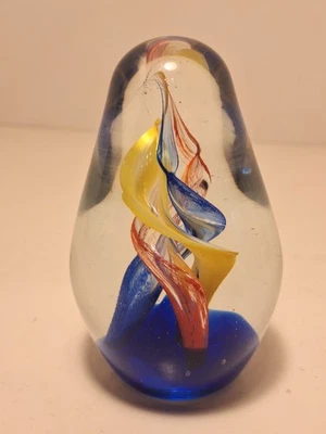 Escultura estilo Murano peso papel vidrio arte vintage NN2275 Foto 1 de 4