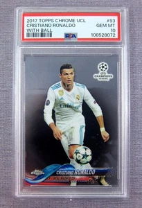2017 Topps Chrome UCL Cristiano Ronaldo #93 PSA 10 - Picture 1 of 3