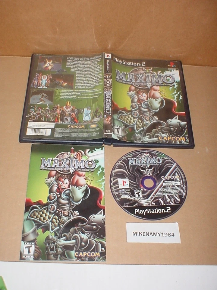 MAXIMO: GHOSTS TO GLORY game complete in case w/ manual - Sony Playstation 2 PS2 - Image 1 of 1