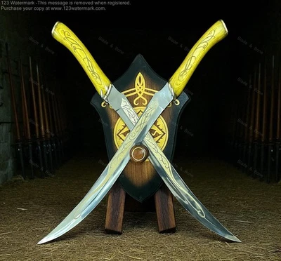 Espada de Legolas Greenleaf's Elven Espadas Duales Mejor Regalo Halloween Hecho a Mano Foto 1 de 3