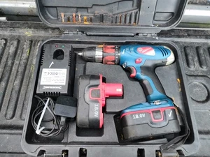 Silverline 18v Cordless Combi Hammer Drill Tools DIY Builder Workshop - Picture 1 of 13