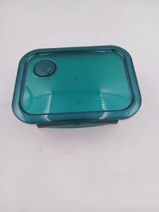 Lock N Lock Food Storage Container Rectangle Green and Clear Vent 8 x 6" - Picture 1 of 6