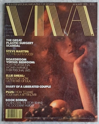 VIVA Magazine January 1978 Steve Martin, The Goodbar Murder RARE NEAR MINT Q3 - Image 1 of 2