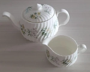 [Near Mint] Minton Spring Tea Set Large Teapot, Milk Pitcher From Japan - Picture 1 of 10