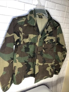 CHAQUETA CAMISA CAMUFLAJE GEAR ADVANCE UNISEX JUVENIL TALLA 16 ABOTONADA HECHA EN EE. UU. - Imagen 1 de 5