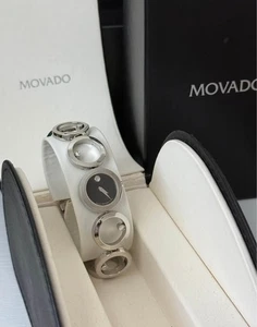 Orologio Movado 0605816 ONO Acciaio Inox Accentato Diamante Quadrante Nero - Foto 1 di 6