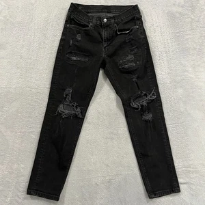 Levi's 531 Jeans Men's 30x28* Black Athletic Slim Distressed Stretch Grunge Y2K - Picture 1 of 9