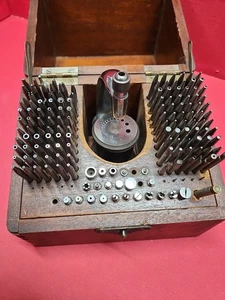 1925 Pt Watchmakers K&D Kendrick Davis No.18 Inverto Deluxe Staking Set In Case! - Bild 1 von 24