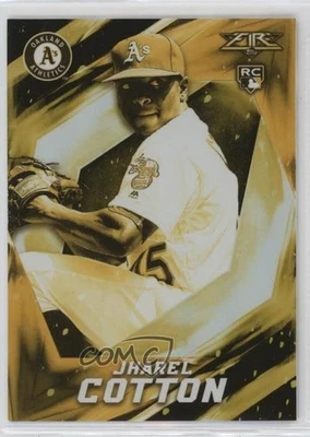 2017 Topps Fire Gold Minted Jharel Cotton #81 Rookie RC - Image 1 of 2