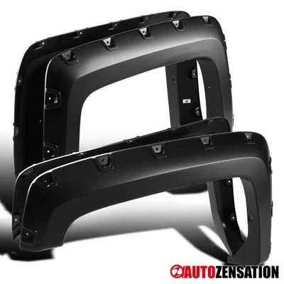 Fit 2014-2018 Chevy Silverado 2500HD 3500HD Fleetside Pocket Rivet Fender Flares - Изображение 1 из 4