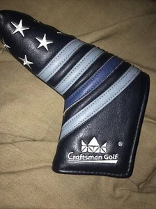 Craftsman - Blade Putter Headcover - Odyssey - Black - Stripes - Stars - Golf - Picture 1 of 5