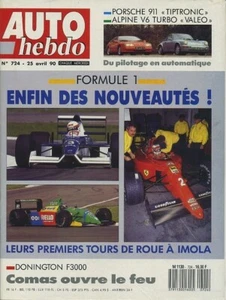 AUTO HEBDO n°724 25/04/1990 PORSCHE 911 TIPTRONIC ALPINE V6 TURBO - Imagen 1 de 1