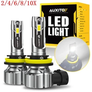 H8 H9 H11 LED Headlight Bulbs Conversion Kit High Beam Super Bright White 2/4X - Picture 1 of 23