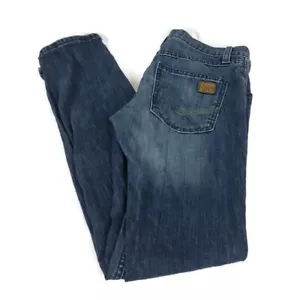 Rock 47 by Wrangler Womens Low Rise Distressed Boyfriend Fit Skinny Jeans 26x32 - Picture 1 of 9