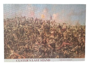 Edgar S. Paxson's Custer's Last Stand Puzzle 1000 Pc - Complete - No Box - Picture 1 of 2