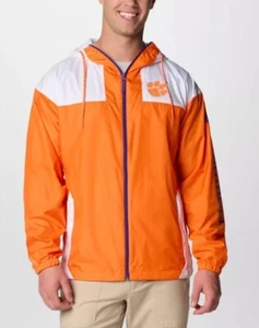 Clemson Tigers Columbia Flash Challenger Omni-Shade Windbreaker Jacket Medium - Picture 1 of 2