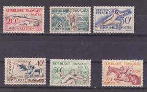FRANCE #700-705 MNH horse sport swim fencing - Picture 1 of 3